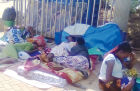 Patients sleeping outside the Uganda Cancer Institute to await their critical medical appointments.<br />Of course this God given human life is suffering because of the ambitions of North American imperialism of North American that arrived in Uganda and impressed on the dodgy Uganda politicians through the IMF and World Bank to scrape the British Universal National Health Service. They introduced their own version of Insurance Health Care. President Obama of the Democratic Party during his rule tried to convince these diehard USA capitalists to change such a money making healthcare without any success. Good quality Hospital Treatment is for the rich world wide. The poor can wait for charity treatment even if they pay direct or indirect taxes or they can die and be buried (scraped). It is unfortunate that the USA has an Afro female democratic ambassador always telling the world how great the democratic America has put lots of aid money into the national health service of this poor country now 36 years and counting. She too does not seem to have a humane female heart at all surely especially when one reads the life misery of these patients! All it really needs for most poor people of Africa is the primary health care and in addition to modern medical care and treatment is the natural herbal medicines that are prevalent all over the country side of these tropical environmental regions.