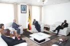 Hon. Sam Kutesa meets with the New European Union Ambassador to Uganda, H.E. Attilio Pacifici at the Ministry of Foreign Affairs, Kampala, Uganda.