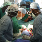 Health workers working in one of the hospitals in Uganda.